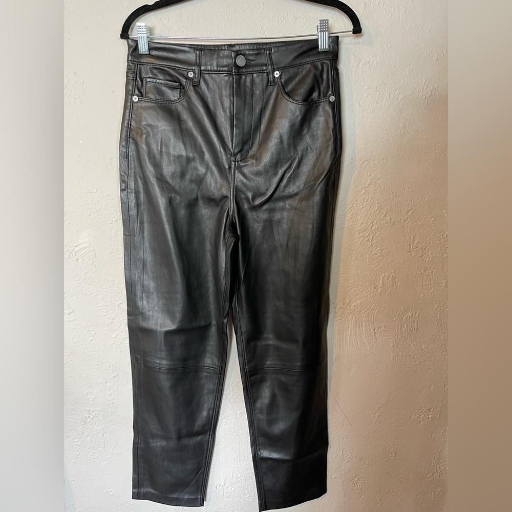 Blank NYC Black Pleather Jeans